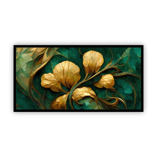 Elegant Floral Wall Painting for Office & Living Room Décor