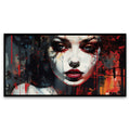 Creative Decor Young Girl Portrait Illustration | Whimsical and Charming Wall Art