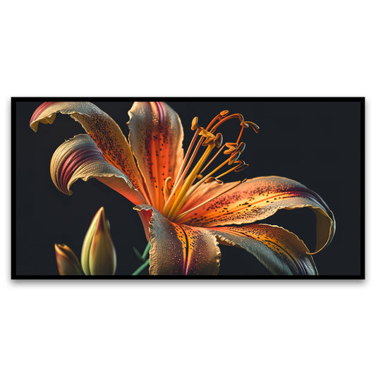 Creative Decor | Lily Flower Canvas | Wall Painting for Living Room, Bedroom, and Office.