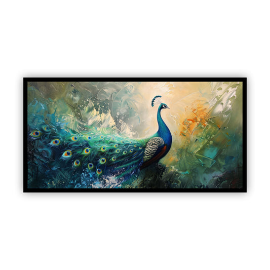 Peacock Wall Painting | Tranquil Home Decor by Creative Decor