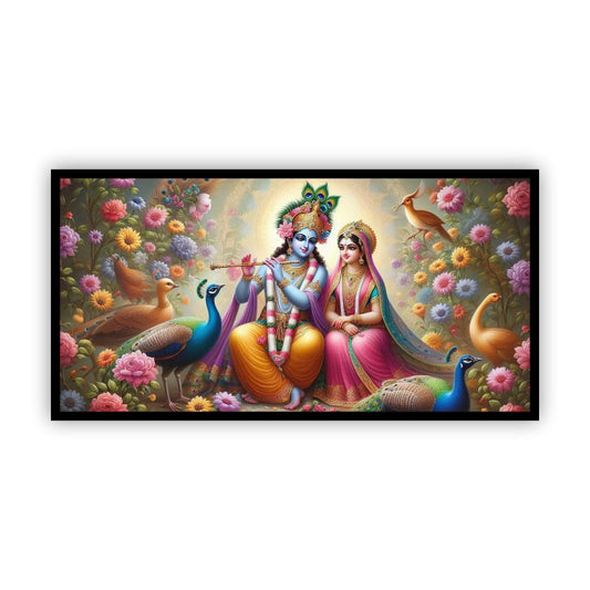 Radha Krishna Spiritual Wall Art | Uplift Your Decor with Creative Decor