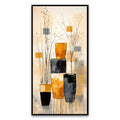 Vibrant Blossoms | Beautiful Flower Vase Canvas Painting for Stylish Interiors