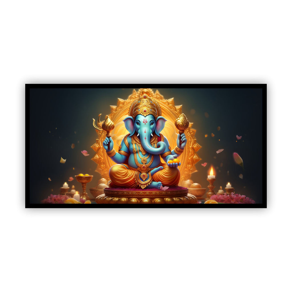 Creative Decor | Calm Your Space with Our Gold Ganesha Artwork