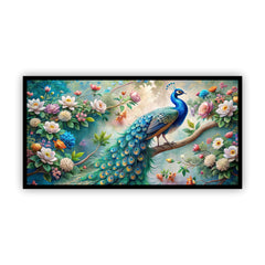 Creative Decor Peacock Painting | Enhance Your Space with Zen Serenity