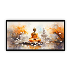 Gautam Buddha | A Spiritual Wall Art Piece for Peaceful Vibes in Your Home | Canvas Wall Art