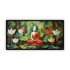 Serenity of Lord Buddha Wall Paintings by Creative Decor