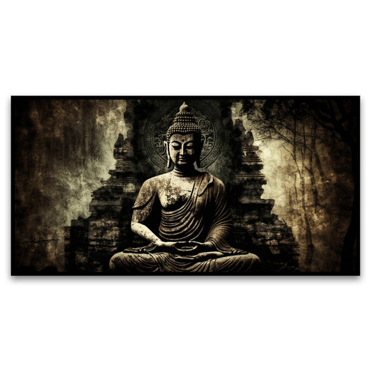 Creative Decor buddha-statue Canvas Wall Painting for Living Room, Bedroom, Office.