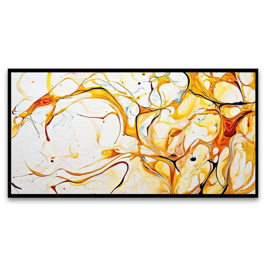 Creative Decor abstract-white-gold-luxuryWall Painting for Living Room, Bedroom, Office.