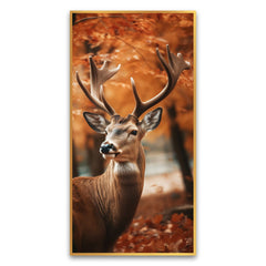 Creative Decor Realistic Deer with Nature Canvas Wall Art | Tranquil Wildlife Scenery for Home & Office Décor