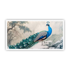 Serene Peacock Painting | Add Tranquility to Your Home by Creative Decor