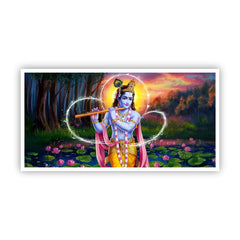 Elegant Krishna Wall Painting | Peaceful Home Decor