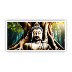 Gautam Buddha Spiritual Wall Art | Peaceful Zen Décor for Home & Office