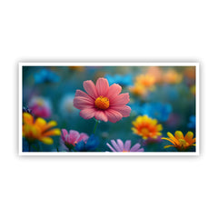 Elegant Framed Flower Wall Painting | Modern Floral Art for Home Décor