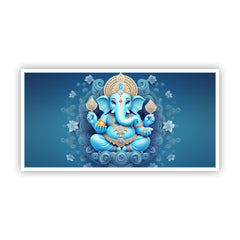 Elegant Lord Ganesha Wall Painting | Spiritual Art for Home Décor