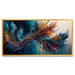 Waves of Color | A Gorgeous Nature-Inspired Canvas That Adds Peace and Joy to Any Space | Wall Painting for Living Room, Bedroom, and Office.