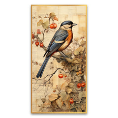 A Joyful Celebration of Nature’s Beauty | Colorful Bird | Canvas Wall Painting for Living Room, Bedroom , and Office.