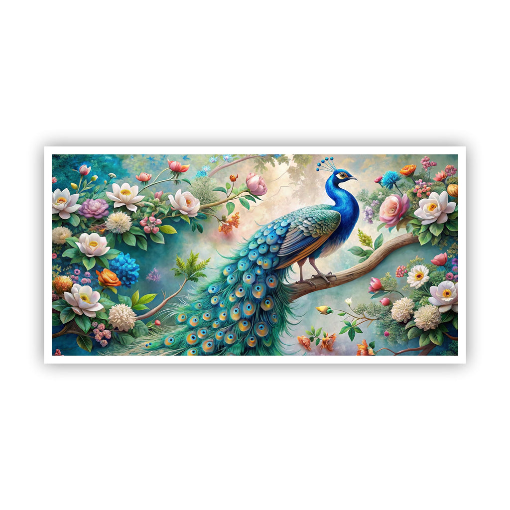 Creative Decor Peacock Painting | Enhance Your Space with Zen Serenity