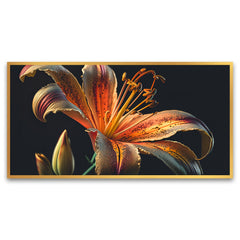 Creative Decor | Lily Flower Canvas | Wall Painting for Living Room, Bedroom, and Office.