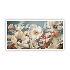 Elegant White Flower Canvas Art | Stunning Floral Wall Décor for Home & Office