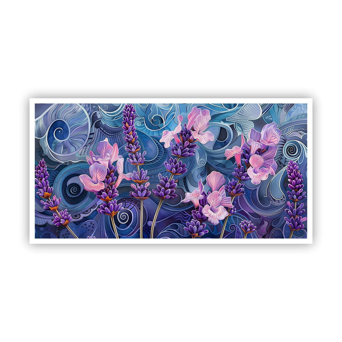 Modern Floral Wall Painting | Home Accent Piece