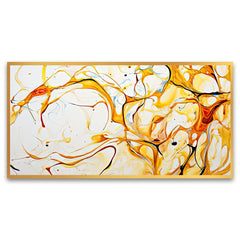 Creative Decor abstract-white-gold-luxuryWall Painting for Living Room, Bedroom, Office.