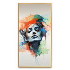 Creative Decor abstract-drawing-woman Canvas Wall Painting for Living Room, Bedroom, Office.