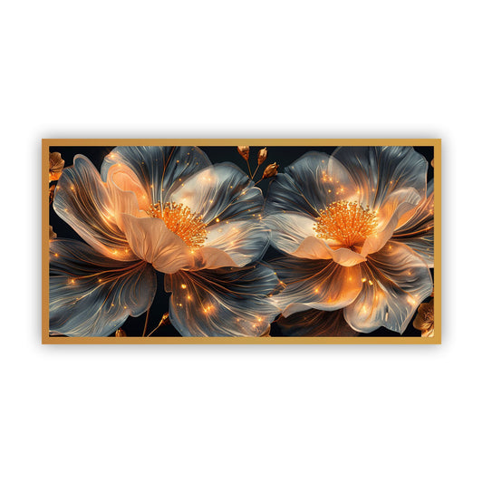 Floral Art Canvas | Stunning Flower Wall Painting for Elegant Home Décor