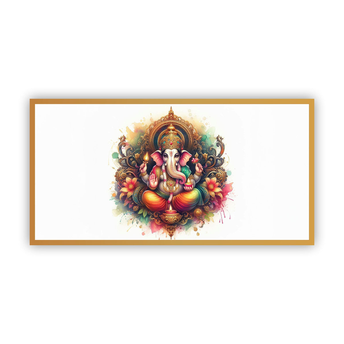 Lord Ganesha Spiritual Wall Painting | Perfect Home Decor by Creative Decor
