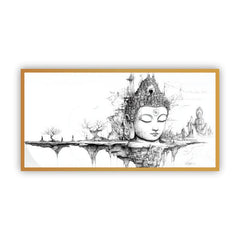 Serenity of Lord Buddha Wall Paintings by Creative Decor