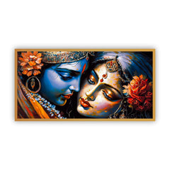 Radha Krishna Wall Art for Home | Spiritual Paintings by Creative Decor