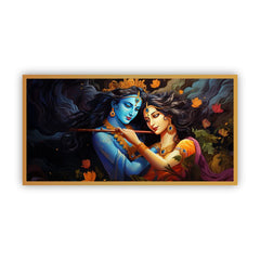 Radha Krishna Tranquil Wall Painting | Elevate Your Interior by Creative Decor