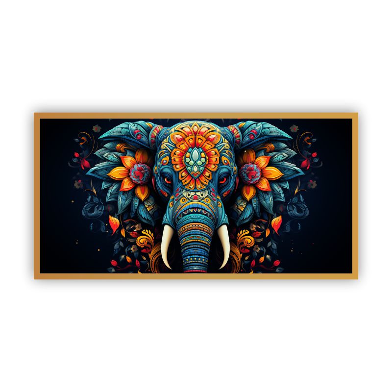 Beautiful Elephant In Abstract