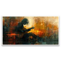 Rhythms of the Heart| Capturing the Creative Spirit of a Musician Bringing a New Melody to Life | New piece | Canvas Wall Painting