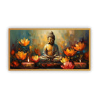 Decorative Gautam Buddha Painting | Tranquil Zen Wall Art for Serene Interiors