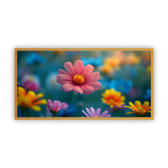 Elegant Framed Flower Wall Painting | Modern Floral Art for Home Décor