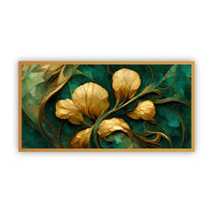 Elegant Floral Wall Painting for Office & Living Room Décor