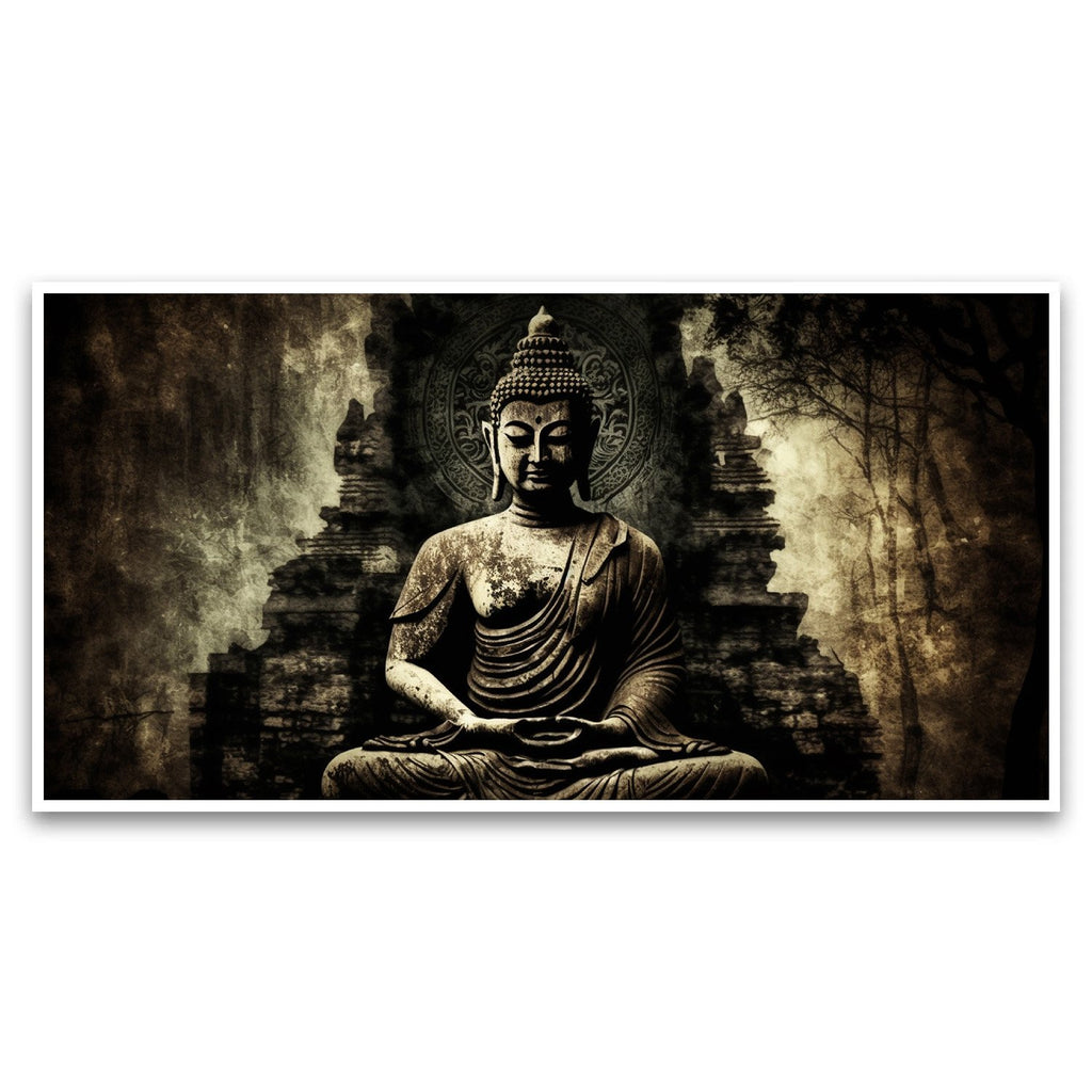 Creative Decor buddha-statue Canvas Wall Painting for Living Room, Bedroom, Office.
