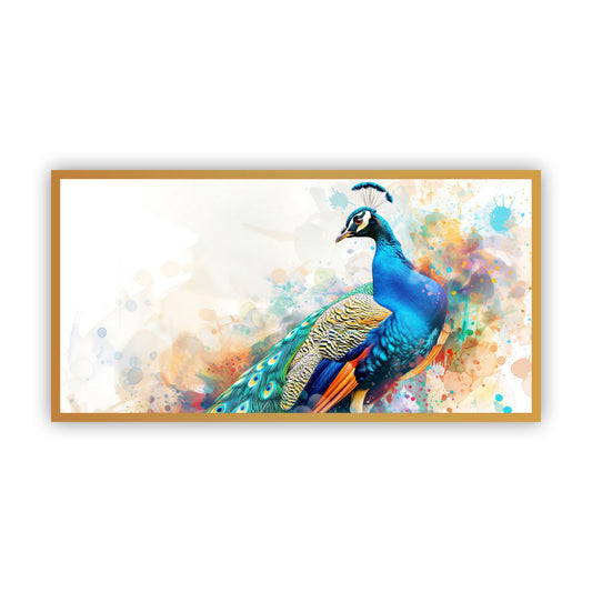 Peacock Wall Painting | Spiritual Decor by Creative Decor