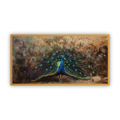 Decorative Peacock Painting | Tranquil Zen Wall Art for Serene Interiors by Creative Decor