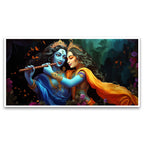 Creative Decor illustration | Radha Krishna Art | Canvas Wall Painting for Living Room, Bedroom, and Office.