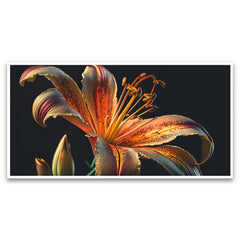 Creative Decor | Lily Flower Canvas | Wall Painting for Living Room, Bedroom, and Office.