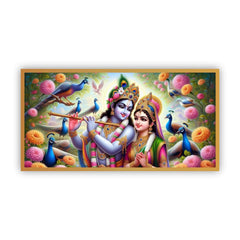 Creative Decor Radha Krishna Painting | Infuse Peace into Your Interiors