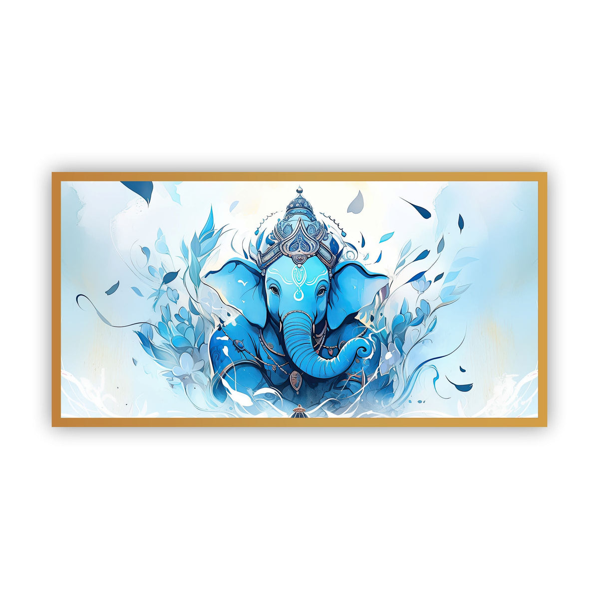 Lord Ganesha Canvas Wall Art | Bring Peace Home with Creative Decor