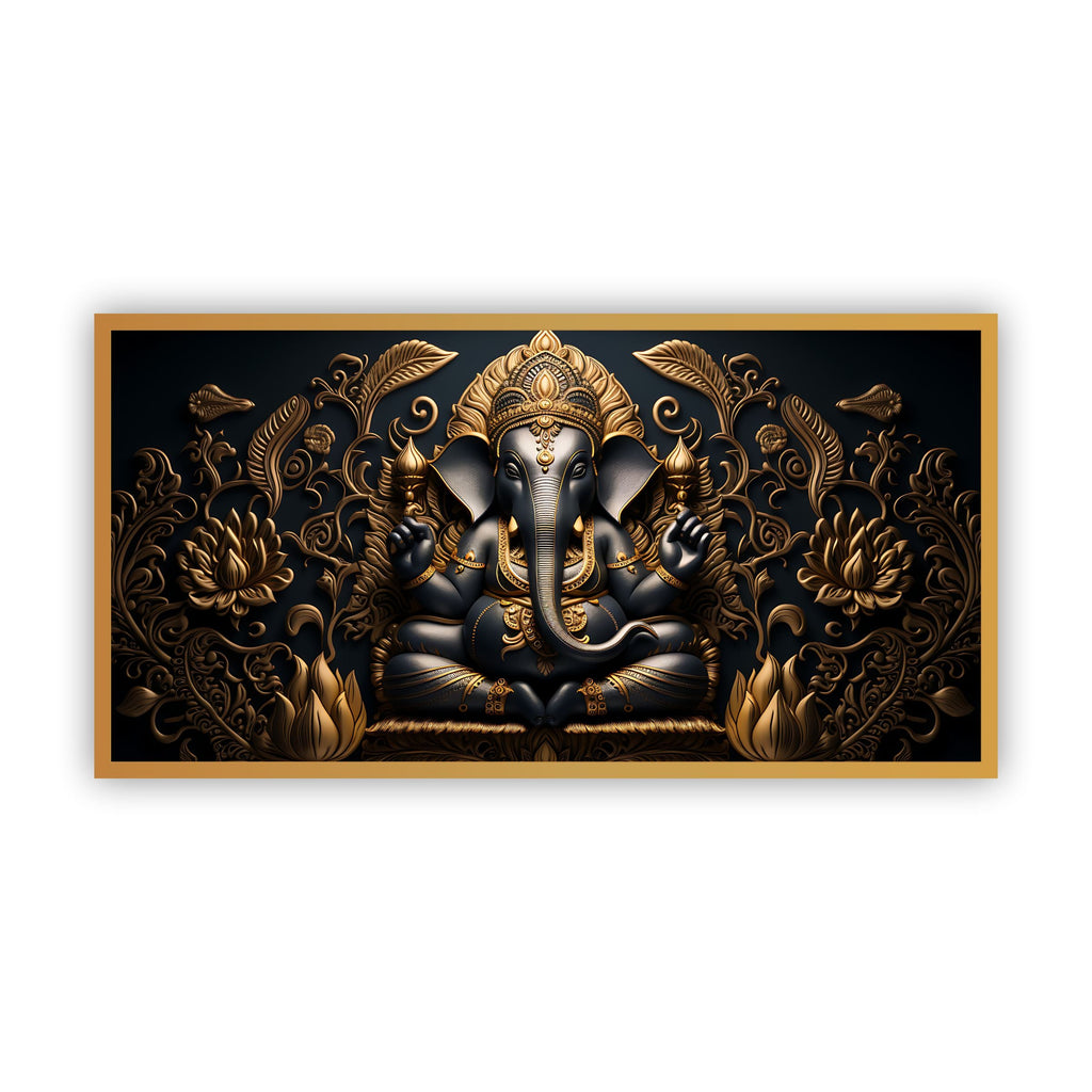 Decorative Lord Ganesha Painting | Zen Wall Art by Creative Decor