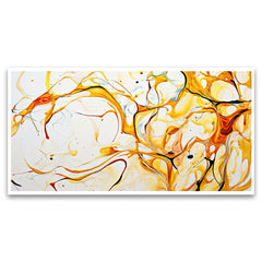 Creative Decor abstract-white-gold-luxuryWall Painting for Living Room, Bedroom, Office.