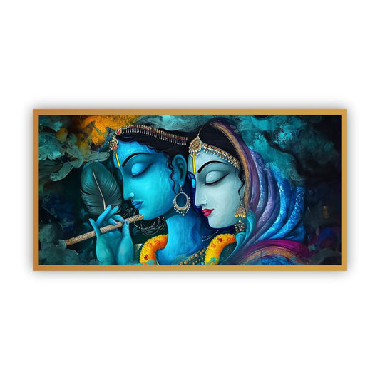 Creative Decor Radha Krishna Painting | Spiritual Serenity for Your Home and Office