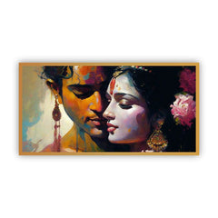 Radha Krishna Canvas Wall Art | Bring Peace Home with Creative Decor