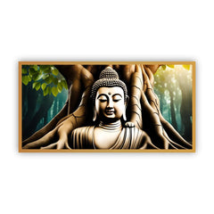 Gautam Buddha Spiritual Wall Art | Peaceful Zen Décor for Home & Office