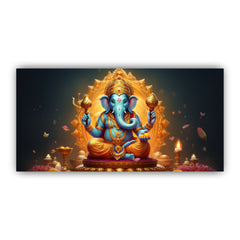 Creative Decor | Calm Your Space with Our Gold Ganesha Artwork