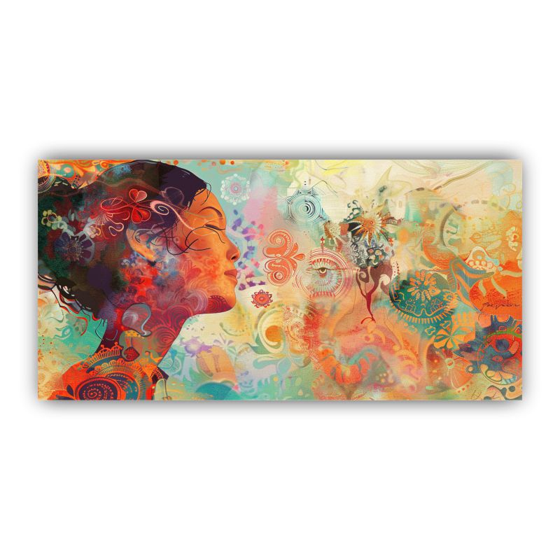 Abstract Figures in Motion: Wall Paintings by Creative Decor